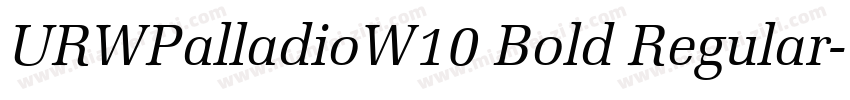 URWPalladioW10 Bold Regular字体转换